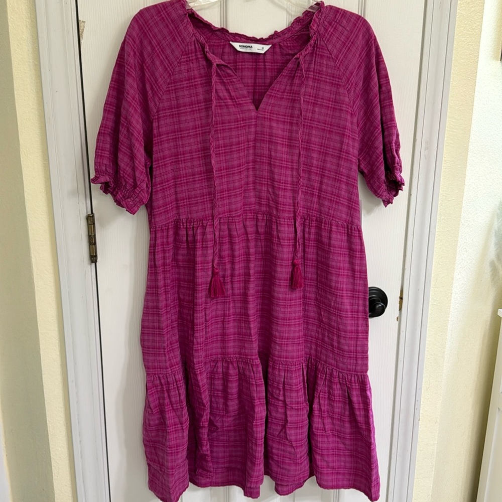Sonoma pink dress with pockets
